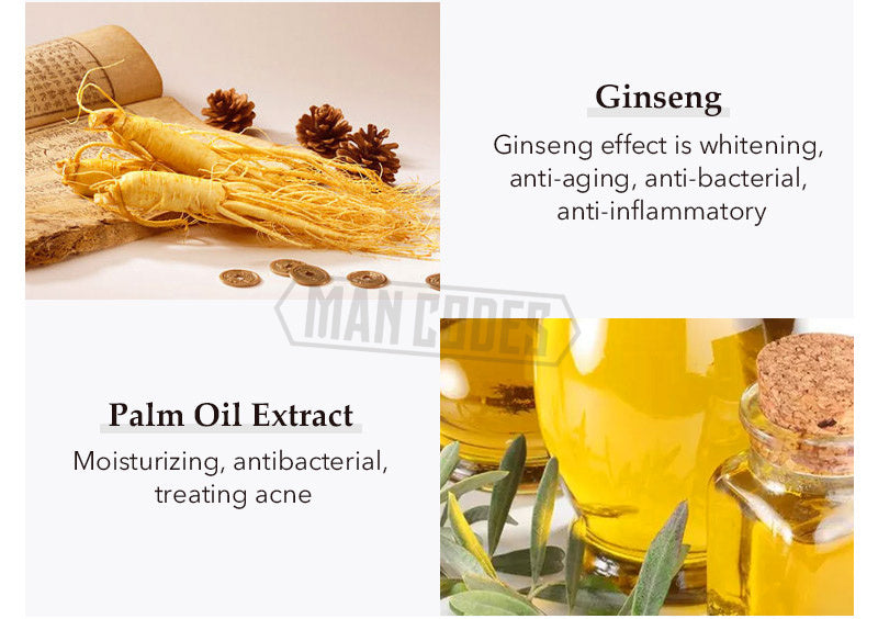 Ginseng Oil Control Whitening Cleansing Bar