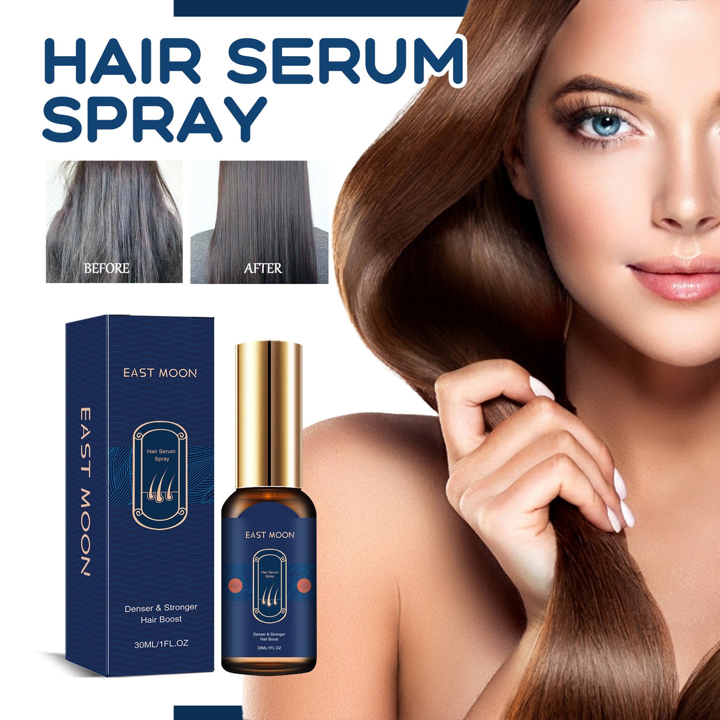 Hair Care Spray Moisturizes And Smoothes Hair